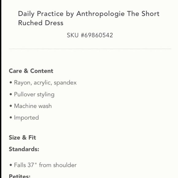 Daily Practice by Anthropologie The Short Ruched Dress - Picture 2 of 3